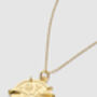 Chunky 14k Gold Viking Warrior Medallion Necklace, thumbnail 2 of 5