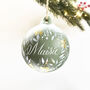 Personalised Hand Painted Green Christmas Bauble, thumbnail 5 of 5