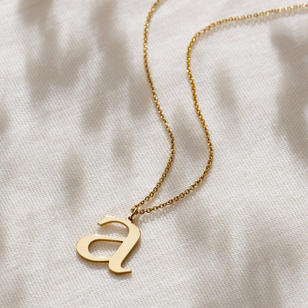 Large Letter Initial Necklace By Posh Totty Designs ...