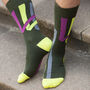 Tri Grey And Ribbon Stripe Pine Men's Socks Bundle, thumbnail 2 of 5