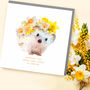 Happy Easter Hedgehog Greeting Card, thumbnail 1 of 2