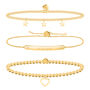 Occasions Gift Box Happy Birthday Gold Bracelet Gift Set, thumbnail 2 of 3