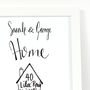 Personalised 'Home Sweet Home' Illustration Print, thumbnail 5 of 6