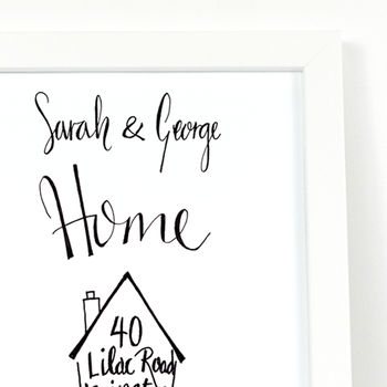 Personalised 'Home Sweet Home' Illustration Print, 5 of 6