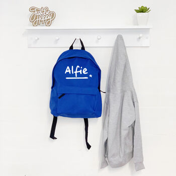 Personalised Name With Star Kids Rucksack, 3 of 4