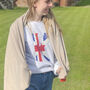 Personalised Union Jack Initial Jumper, thumbnail 3 of 3
