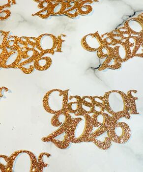 16 X Class Of 2026 Table Decorations, Confetti, Table Scatter, Many Colours, 10 of 10