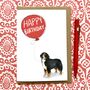 Personalised Bernese Mountain Dog Birthday Card, thumbnail 4 of 4