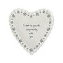 Heart Porcelain Coaster 'Grow Old Disgracefully' Friend Gift, thumbnail 3 of 5