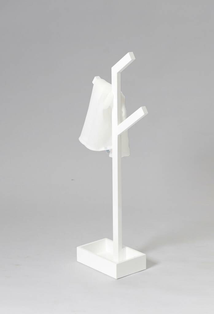 White Gloss Contemporary Towel Holder By Lime Lace