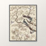 Vintage Style Bird And Floral Chinoiserie Print, thumbnail 5 of 5