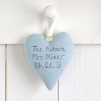 Personalised Hanging Heart Bride To Be Gift, 10 of 12