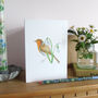 Robin And Snowdrops Christmas Card, thumbnail 5 of 6