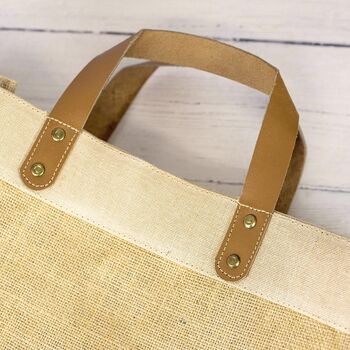 Personalised Hand Painted Natural Tote Bag, 4 of 6