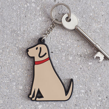 Yellow Labrador Key Ring Personalisation Available, 3 of 5