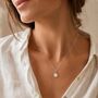 Birthday Gift For Her, Coffee Bean Charm Sterling Silver Necklace, thumbnail 2 of 7