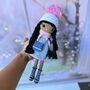 Handmade Crochet Dark Skin Doll, thumbnail 11 of 12