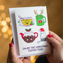 'Festivi Teas' Funny Tea Christmas Card, thumbnail 2 of 3