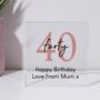 Personalised Birthday Glass Square Block, thumbnail 3 of 6