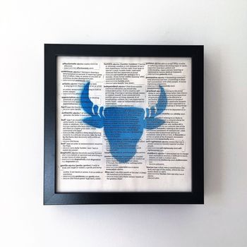 Horoscope 'Star Sign' Typography Recycled Print, 11 of 12