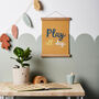 Children's Play All Day Modern Nursery Print, thumbnail 1 of 4