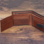 Personalised Mens Black And Tan Leather Wallet Rfid, thumbnail 6 of 9