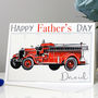 Vintage Fire Truck Father's Day Card, thumbnail 4 of 8