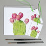 Gift Tags With Prickly Pear Illustration, thumbnail 2 of 4