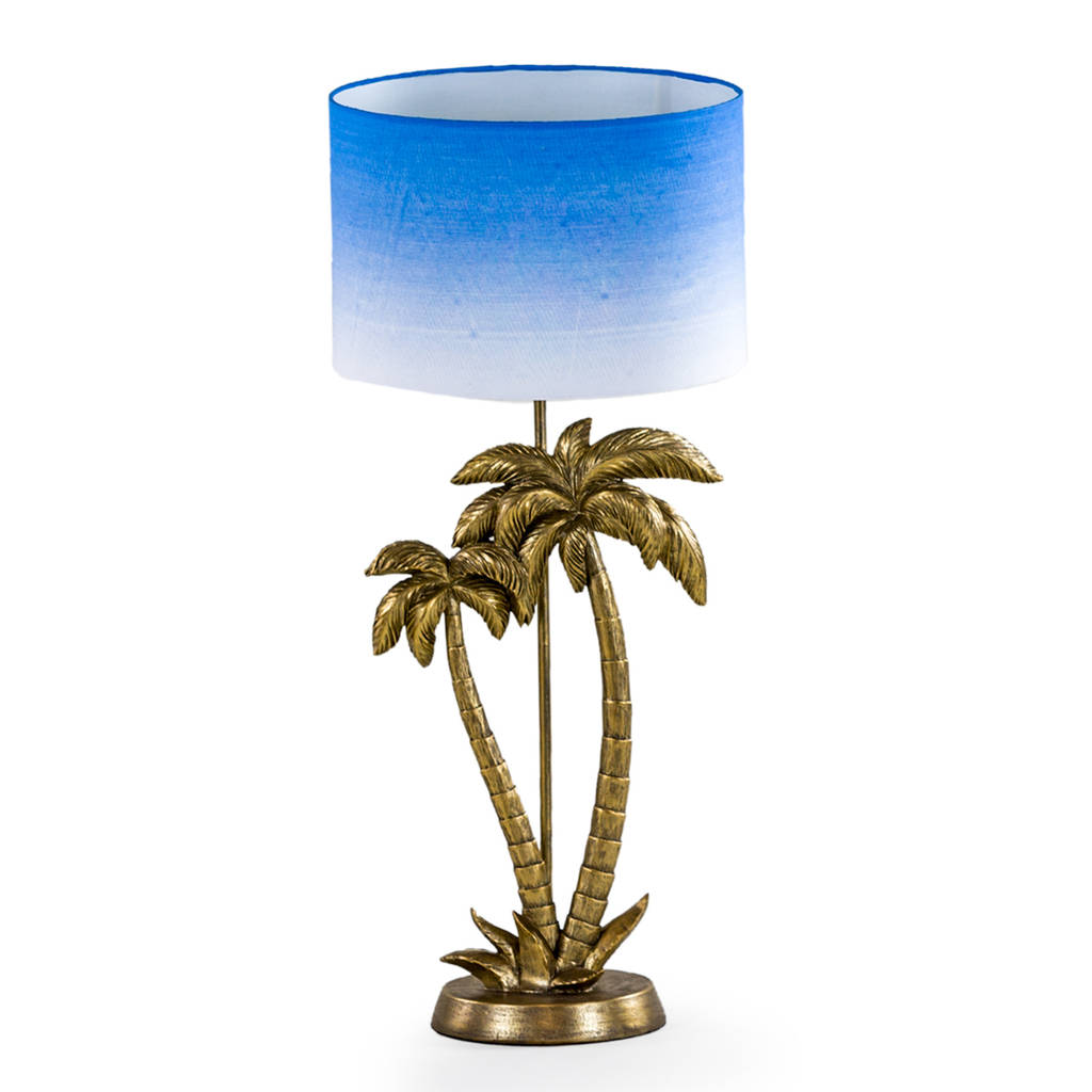 palm tree lamp in antique gold by love frankie