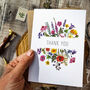 Colourful Rainbow Flowers Thank You Cards And Envelopes, thumbnail 4 of 6
