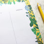 Floral Weekly Planner Notepad, thumbnail 2 of 3