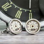 Personalised Date Cream Car Speedometer Cufflinks, thumbnail 1 of 5