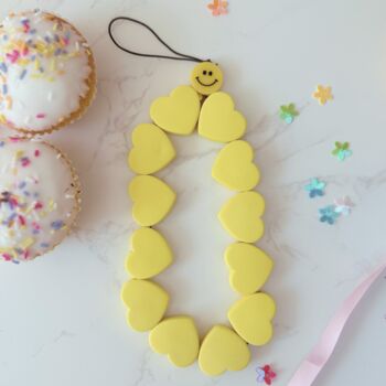 Stocking Filler Smiley Face Hearts Phone And Bag Charm, 2 of 5