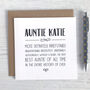 Irrefutably Best Auntie Card, thumbnail 1 of 3