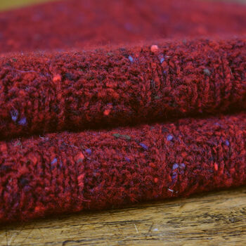 Alpina Donegal Wool Warm Red Scottish Jumper, 3 of 8