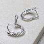 Sterling Silver Laurel Hoops, thumbnail 4 of 6
