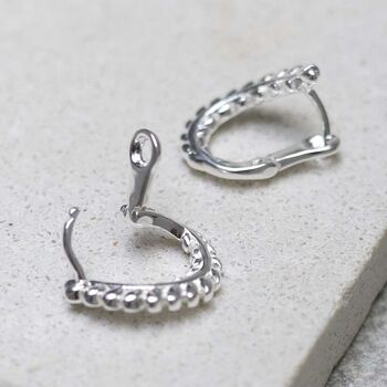 Sterling Silver Laurel Hoops, 4 of 6