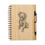 Personalised Working Cocker Spaniel Engraved Notebook And Pen Set, thumbnail 1 of 2