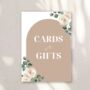 Beige Cards And Gifts Wedding Sign Board, thumbnail 2 of 5