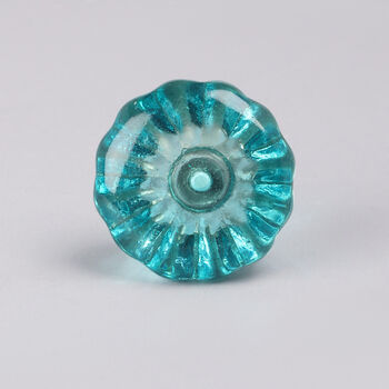 G Decor Crystal Glass Torus Flower Pull Knobs, 5 of 11