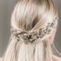 Swarovski Crystal And Pearl Crown Hair Vine Cressida, thumbnail 10 of 12