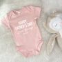 Happy Father's Day Love Bump Babygrow, thumbnail 5 of 7