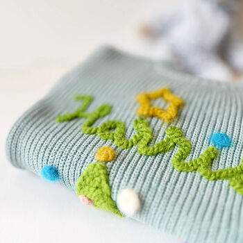Hand Felted Personalised Christmas Jumper – 100% Cotton, 8 of 8