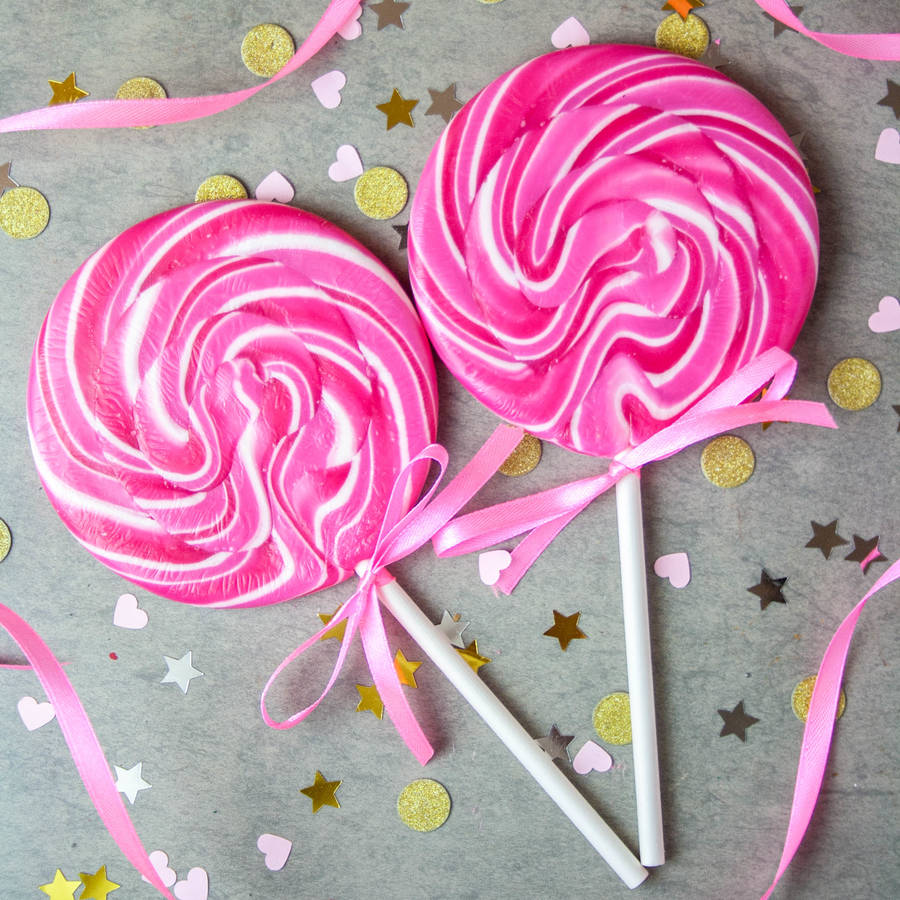 Lollipop Raspberry Vanilla Swirly Lollipop By S Lollies.