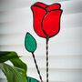 Stained Glass Rose Everlasting Flowers By Post, thumbnail 1 of 12