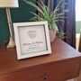 Personalised 10th Anniversary Gift Framed Tin Heart, thumbnail 6 of 7