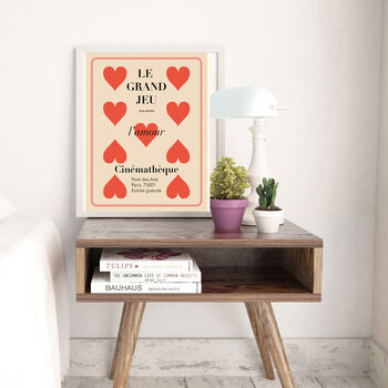 Red Heart French Art Print, 4 of 4