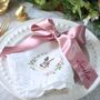 Embroidered Satin Ribbon Bow Embroidered With Guest Name, thumbnail 6 of 9