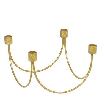 Gold Wave Four Section Candle Holder, 2 of 5