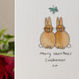 Personalised ‘Lovebunnies’ Handmade Card, thumbnail 3 of 6